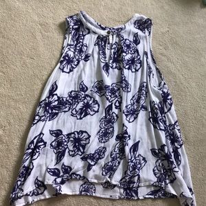 floral flowy tank